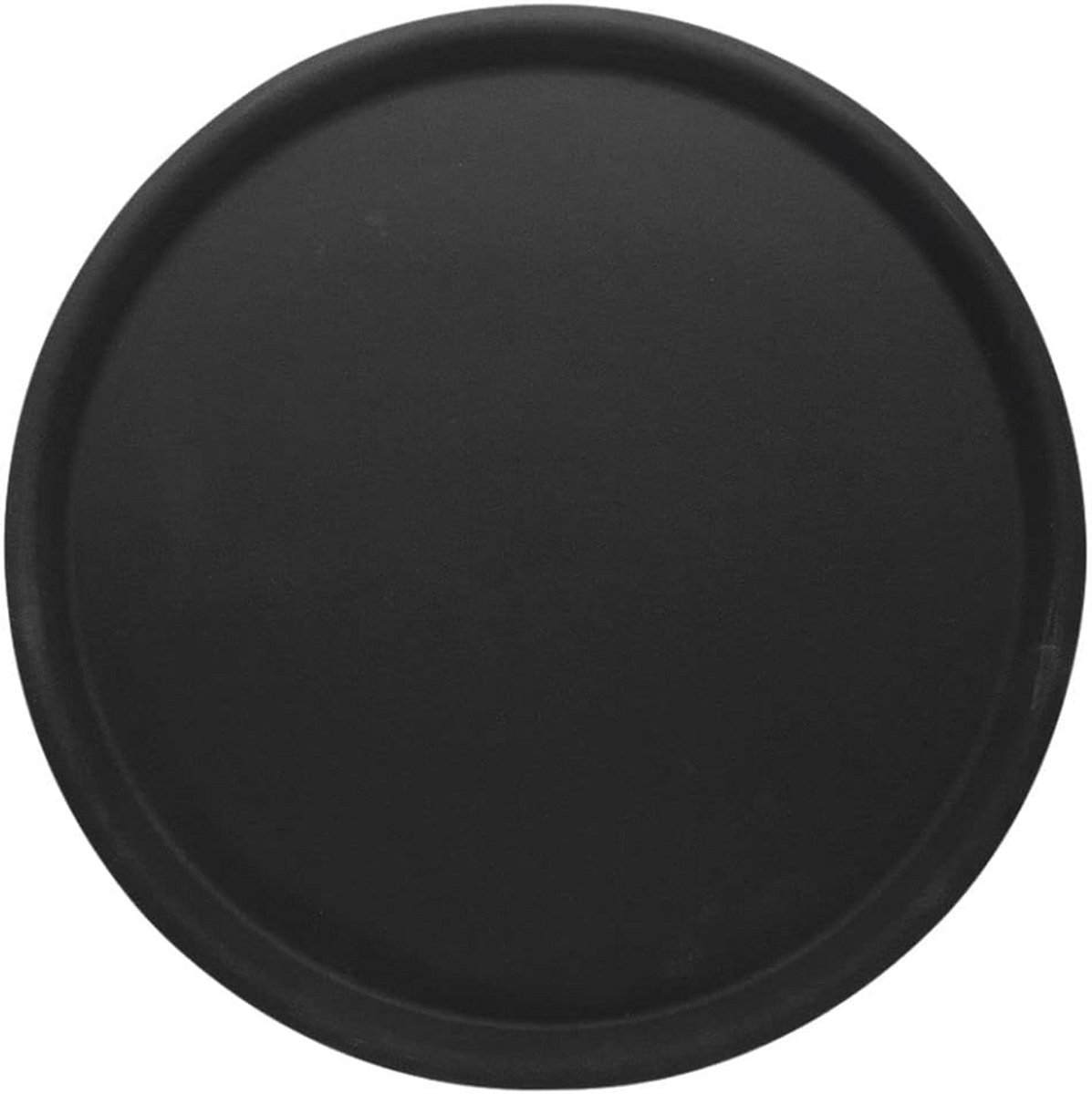 Ronde antislip serveerschaal 38 cm zwart
