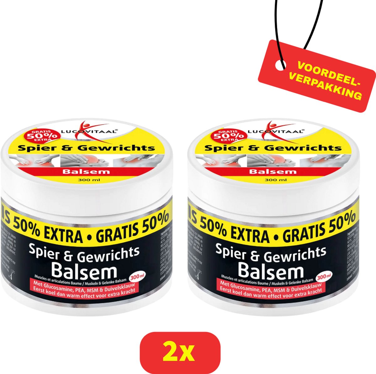 Lucovitaal - Spier & Gewrichtsbalsem - 2x - voordeelverpakking!