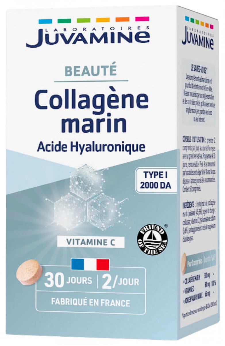 Juvamine Marine Collageen Hyaluronzuur 60 Tabletten