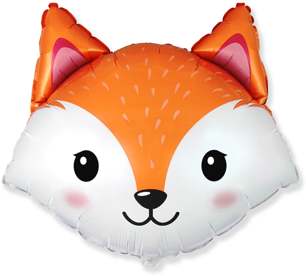 Folieballon - vossenhoofd - 62x63cm