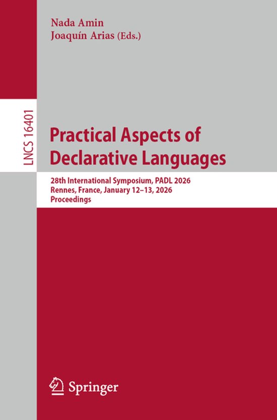 Lecture Notes in Computer Science16401- Practical Aspects of ... - cover
