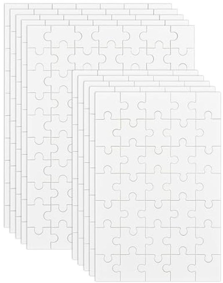 Sublimatie Puzzles Doe-Het-Zelf voor Volwassenen - Blanco Legpuzzels in 2 Maten
