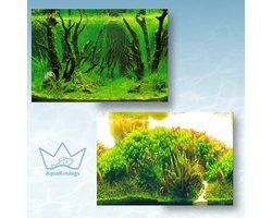 AquaKonings Aquarium Poster – Waterdicht - Decoratie Vis Poster - Aquarium Decoratie - Aquarium Wand - 100x30 cm - A