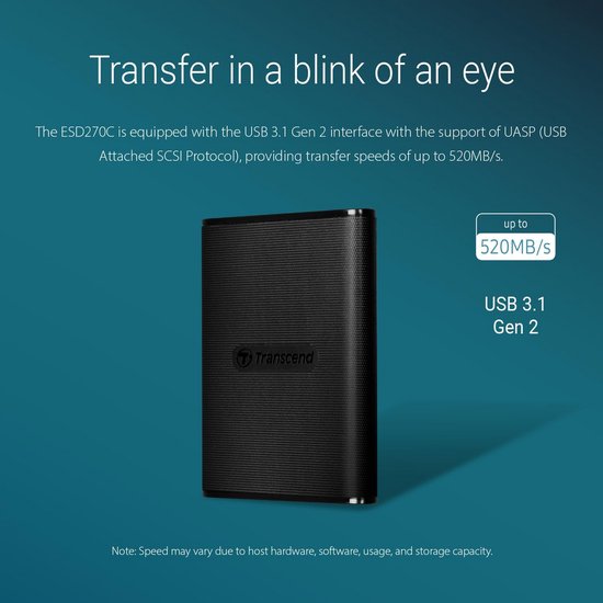 Draagbare Externe SSD 2TB USB-C Supersnelle Opslag — afbeelding 5