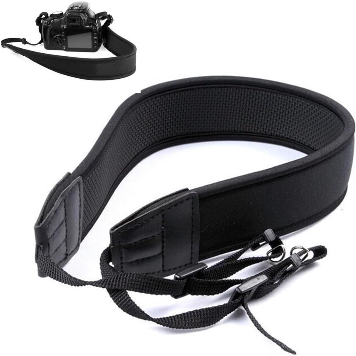 VVGoods - Geweven katoenen camerariem voor comfortabel dragen - 56 cm lengte