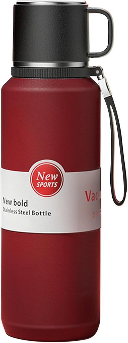 Lekvrije Thermosfles Roestvrij Staal 800ml - Isolerende Drinkfles Warm & Koud