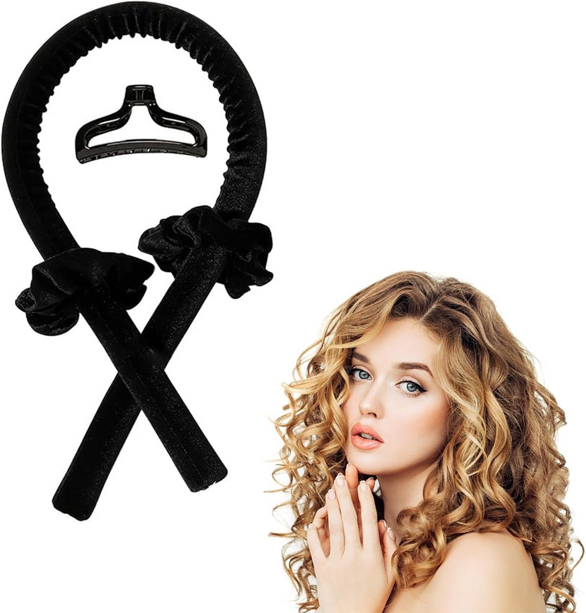 Heatless Haarkruller Set voor Mooie Krullen 's Nachts