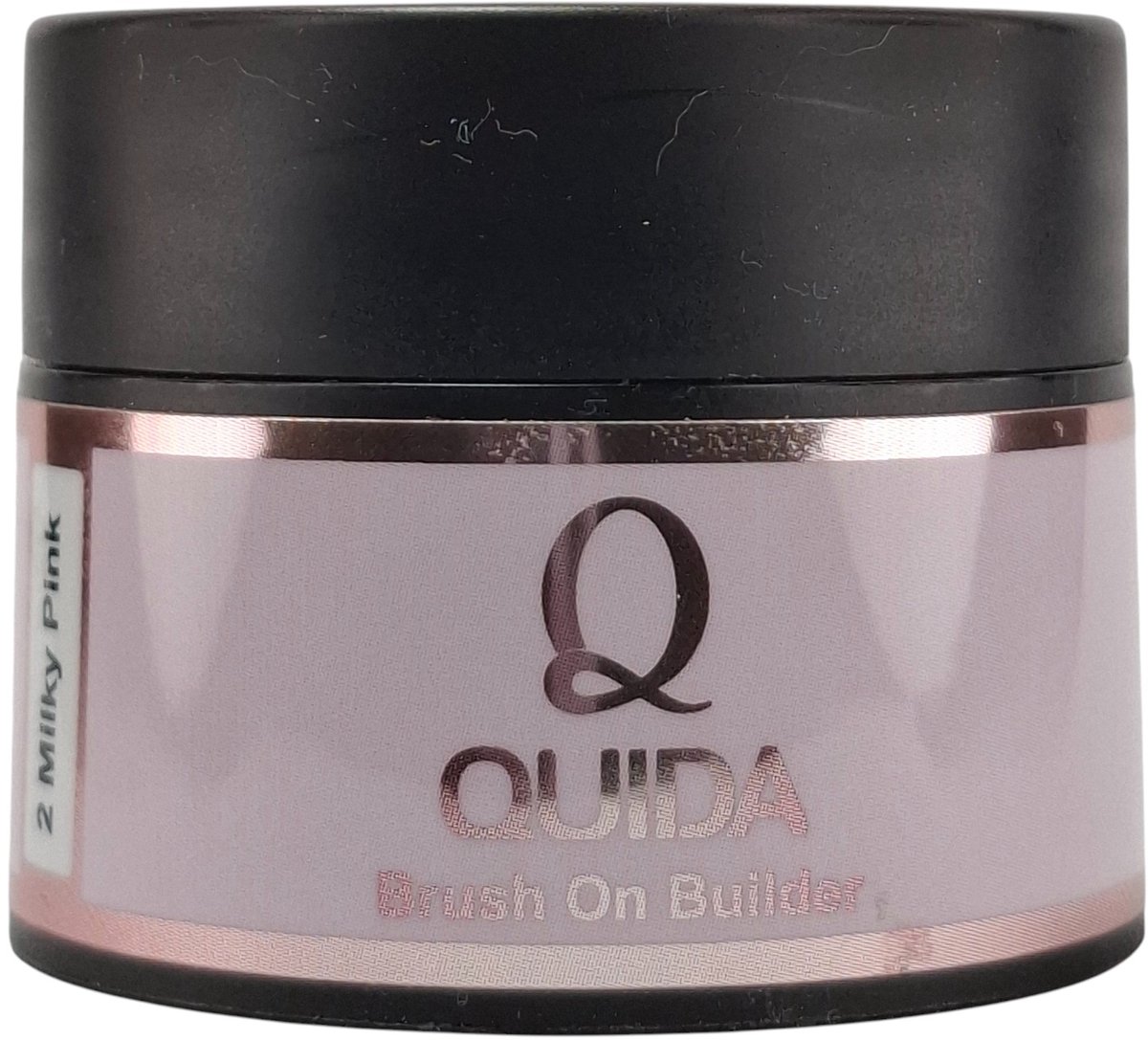 quida brush on builder #2 milky pink 15ml biab in pot softgel