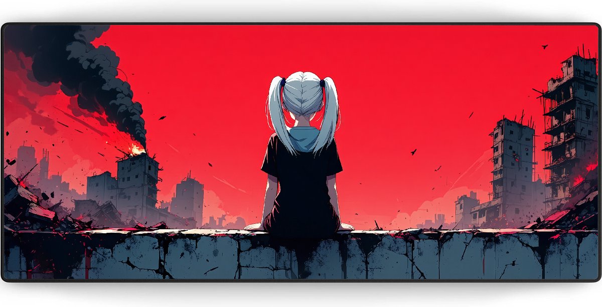Muismat xxl - Lone Survivor - Gaming - 900 x 400 x 3 mm - Antislip