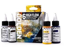 Golden Acrylverf Draw&Letter Set