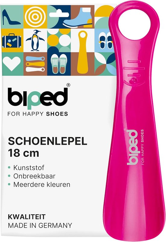 TelMo® Schoenenlepel schoenlepel van kunststof met gaten vele kleuren
