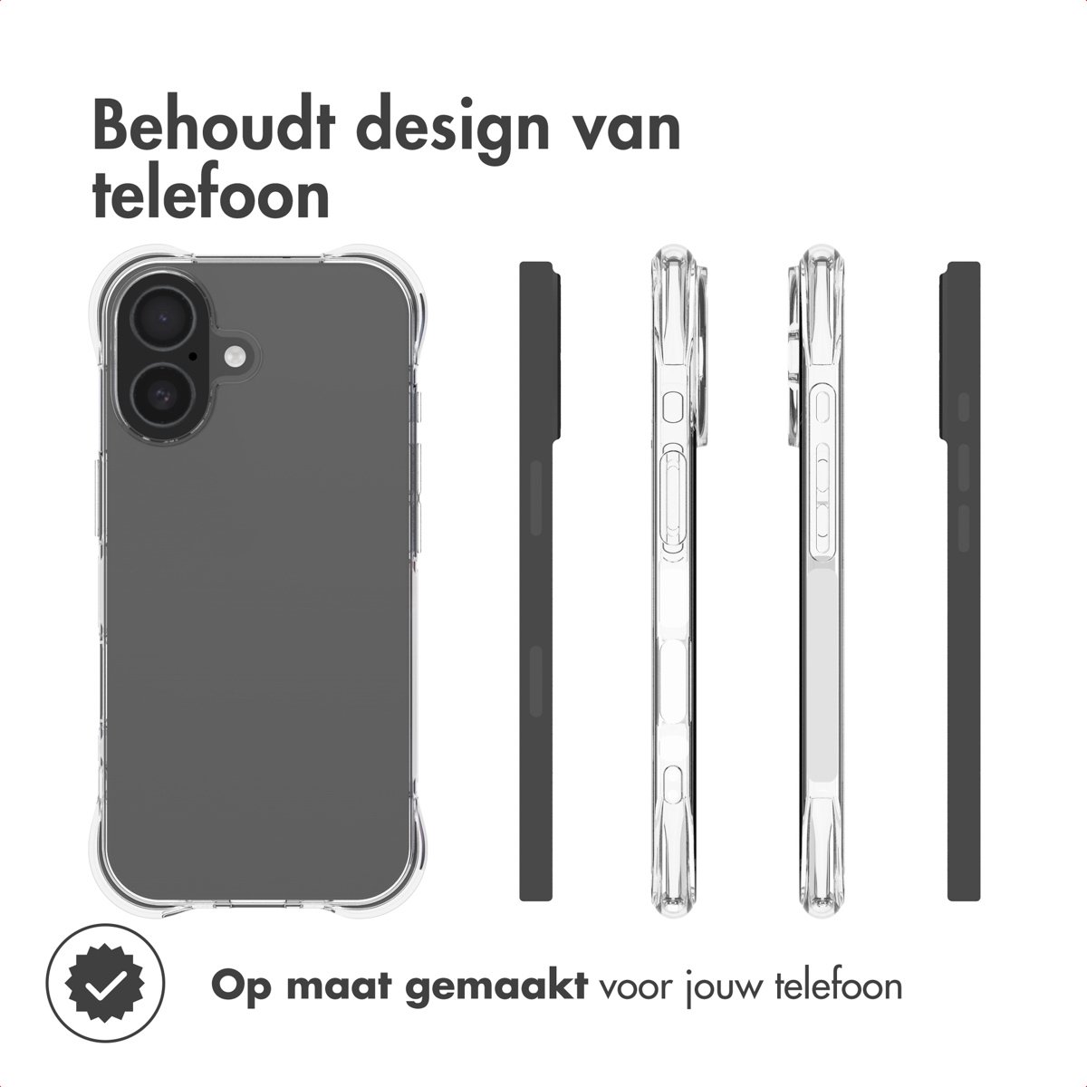 imoshion Hoesje - Geschikt voor Apple iPhone 17 - Shockproof Case - Transparant — cadeau in Cadeau-ideeën - foto 4