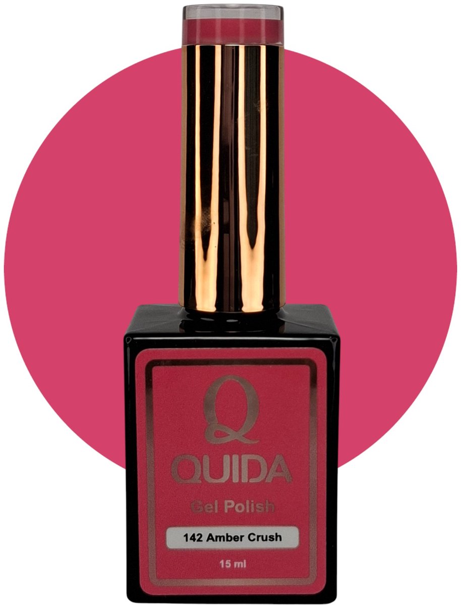 quida gelpolish #142 amber crush roze 15ml
