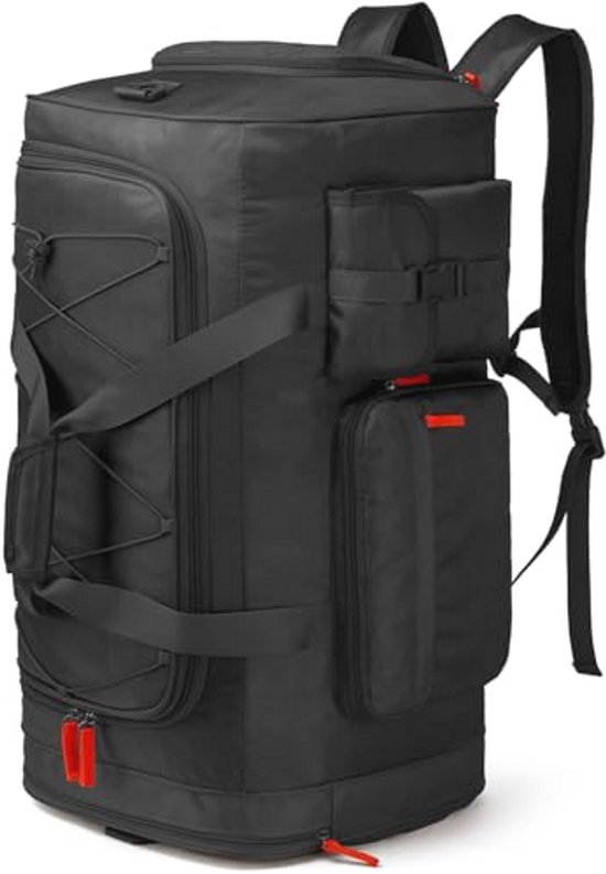LAMGOYI Herren Fitness-Rucksack Reise-Rucksack aus Polyester mit Fächern für Mah