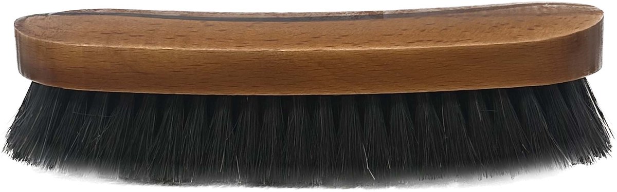 Kledingborstel zwart paardenhaar 17cm