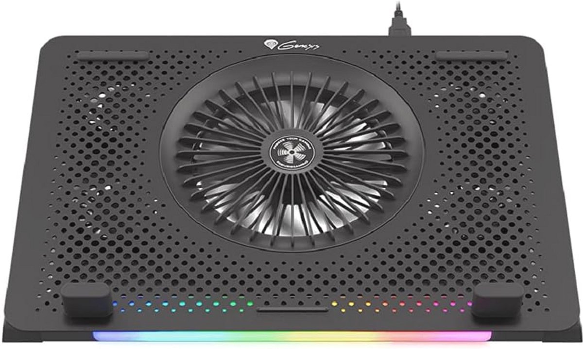 Koelstation voor laptops tot 15-6 inch met RGB-verlichting