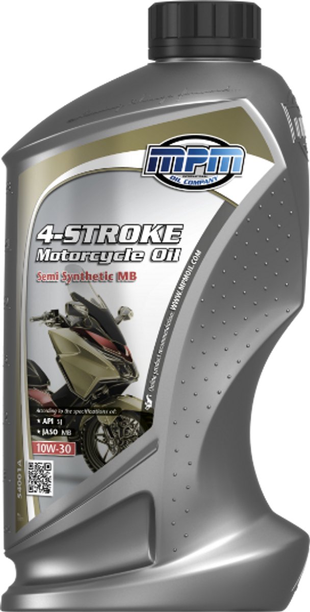MPM 4-Takt Motorfiets Motorolie 10W30 - 1 liter
