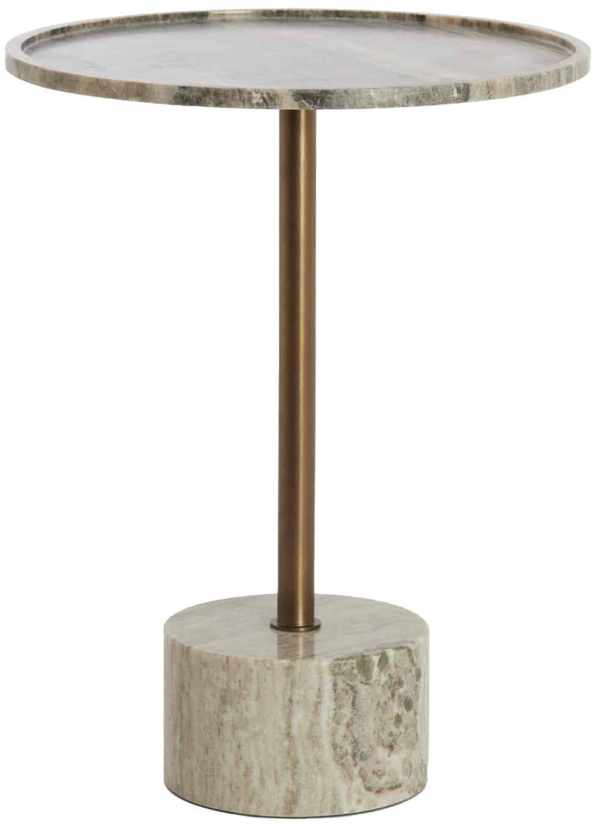 Bijzettafel Civita - Bruin - Ø37x49cm -