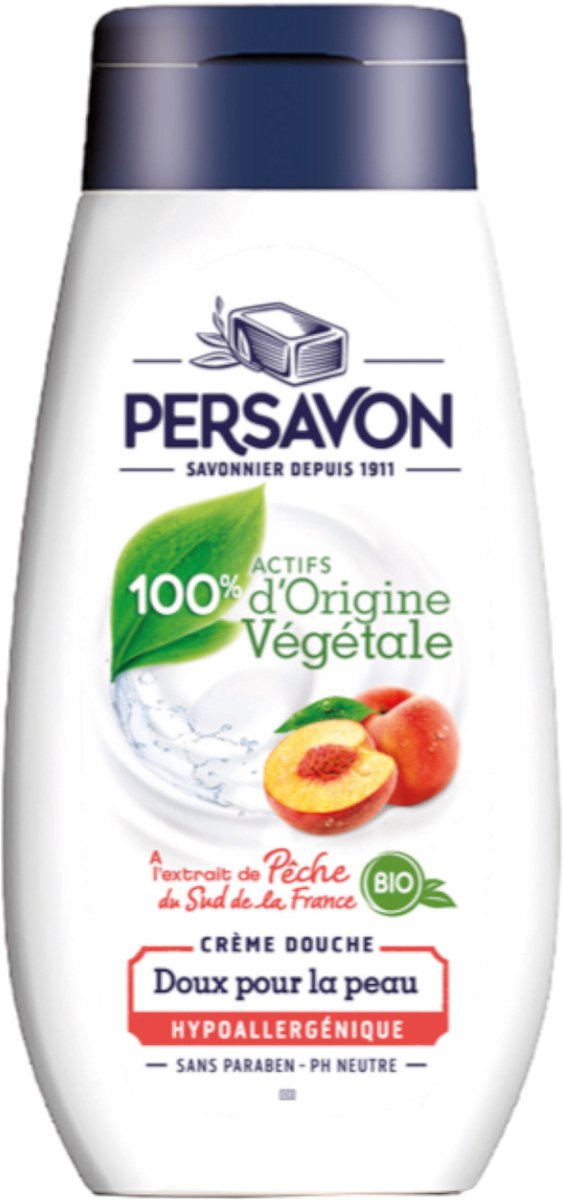 Persavon douche 500ml peche zuid-frankrijk