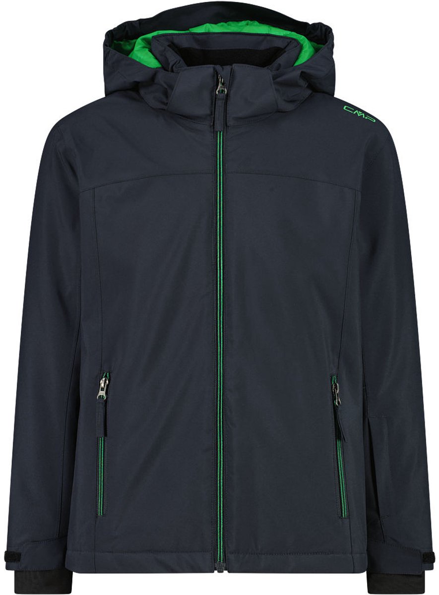 CMP Kid Jacket Snaps Hood – Wintersport Jassen Ski Jassen Zwart