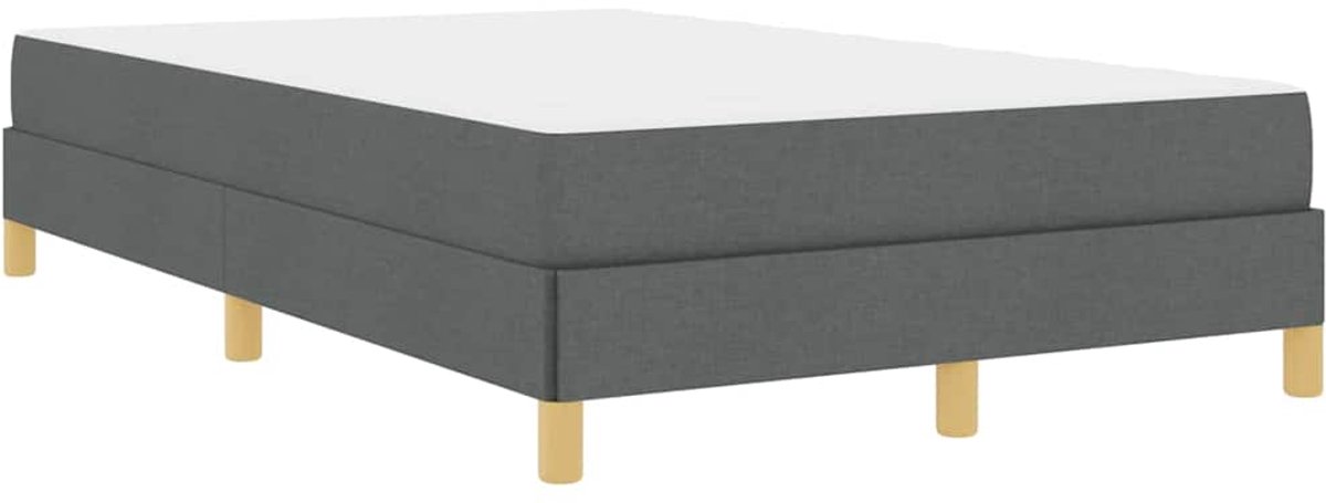 Tweepersoonsbed | Dubbelbed | Volwassenenbed | Boxspring bed Donkergrijs en Bruin 120 x 190 cm