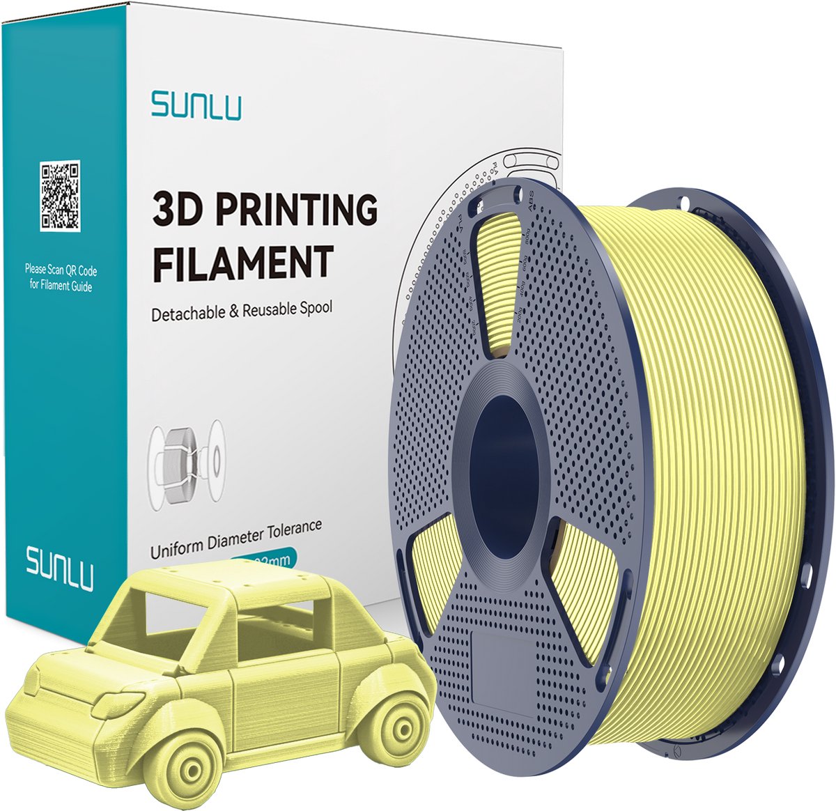 Sunlu PETG 3D Filament 1.75mm 1kg Lemon