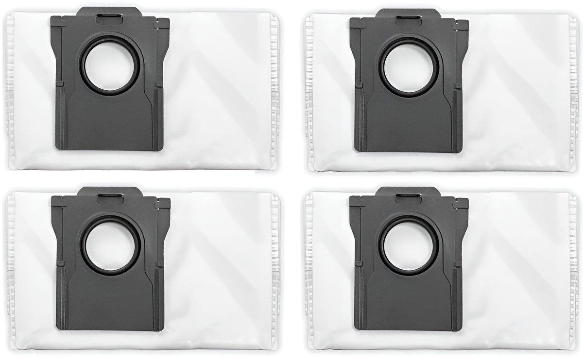 4x Stofzuigerzakken geschikt voor Dreame X40 Master, 4.2L Capaciteit, Vervangende Accessoires - stofzak