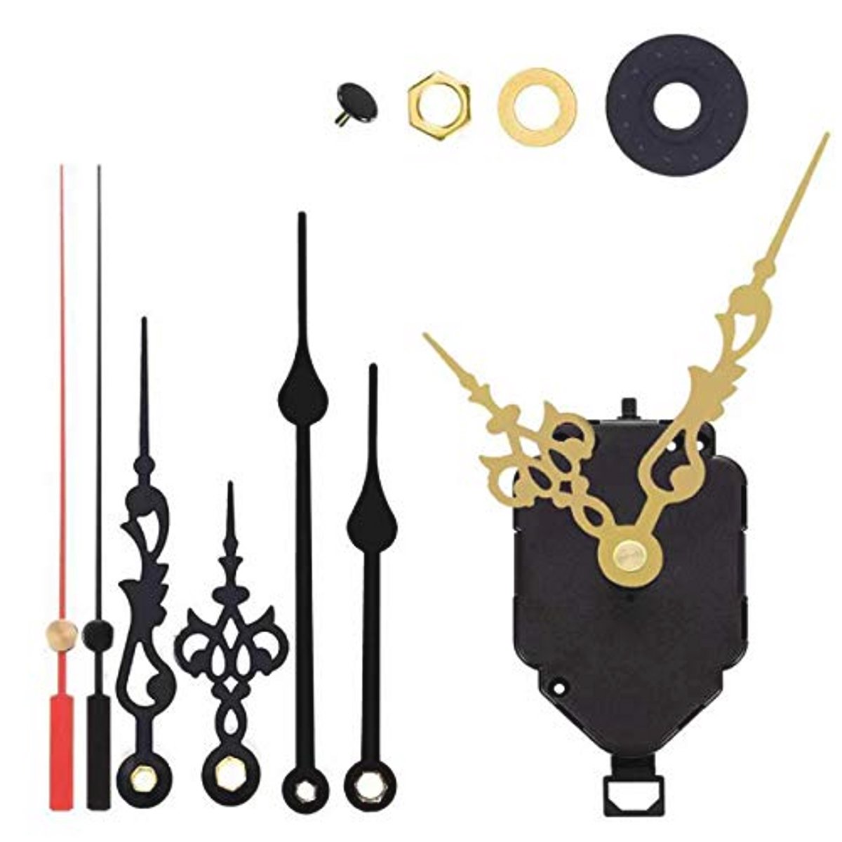 Quartz Klok Mechanisme met Lange Schacht - Zwegende Handen en Repareeronderdelen