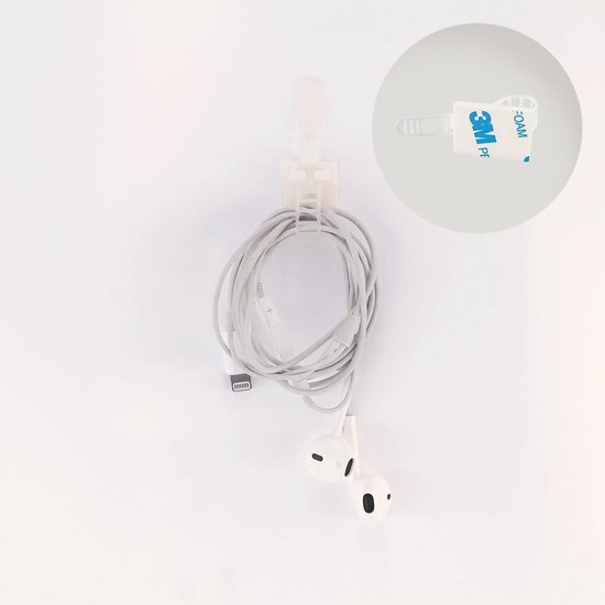 Set Van 2 Zwart Kabel Organizer Voor Het Bureau - Eenvoudig Te Installeren Verlengsnoer En Opberghouder Thuis En Op Kantoor Kabelgoot Kabelclips Klemmen En Riemen