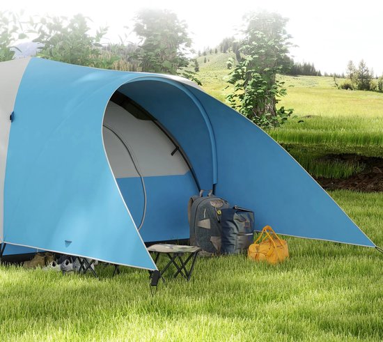 Benelux Select Familietent - Familietenten - Familie Tent - Lodge - Tot 6 Personen - Voortent - Draagtas - 550 x 300 x 198 cm van Merkloos — afbeelding 3