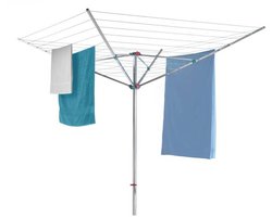 Metaltex - Droogmolen Meteor - met Grondanker - 60 meter drooglengte - Aluminium