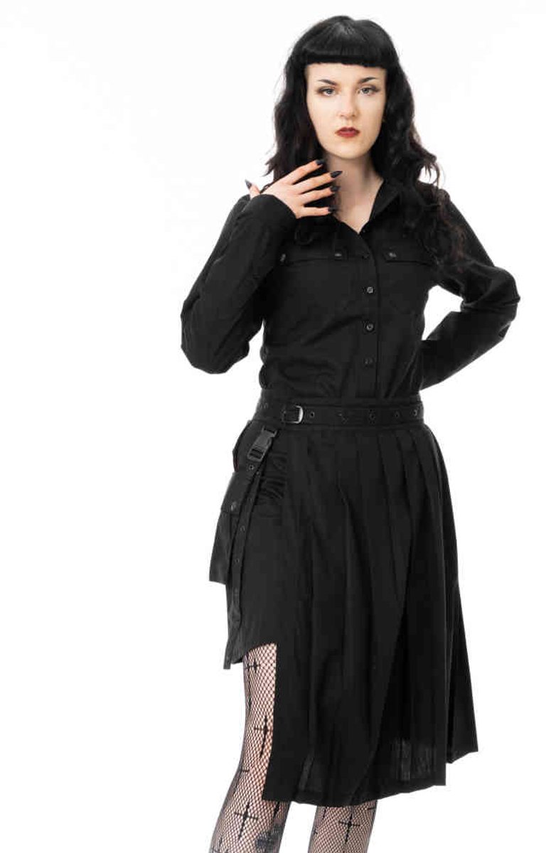Chemical Black - Cynara Korte jurk - L - Zwart