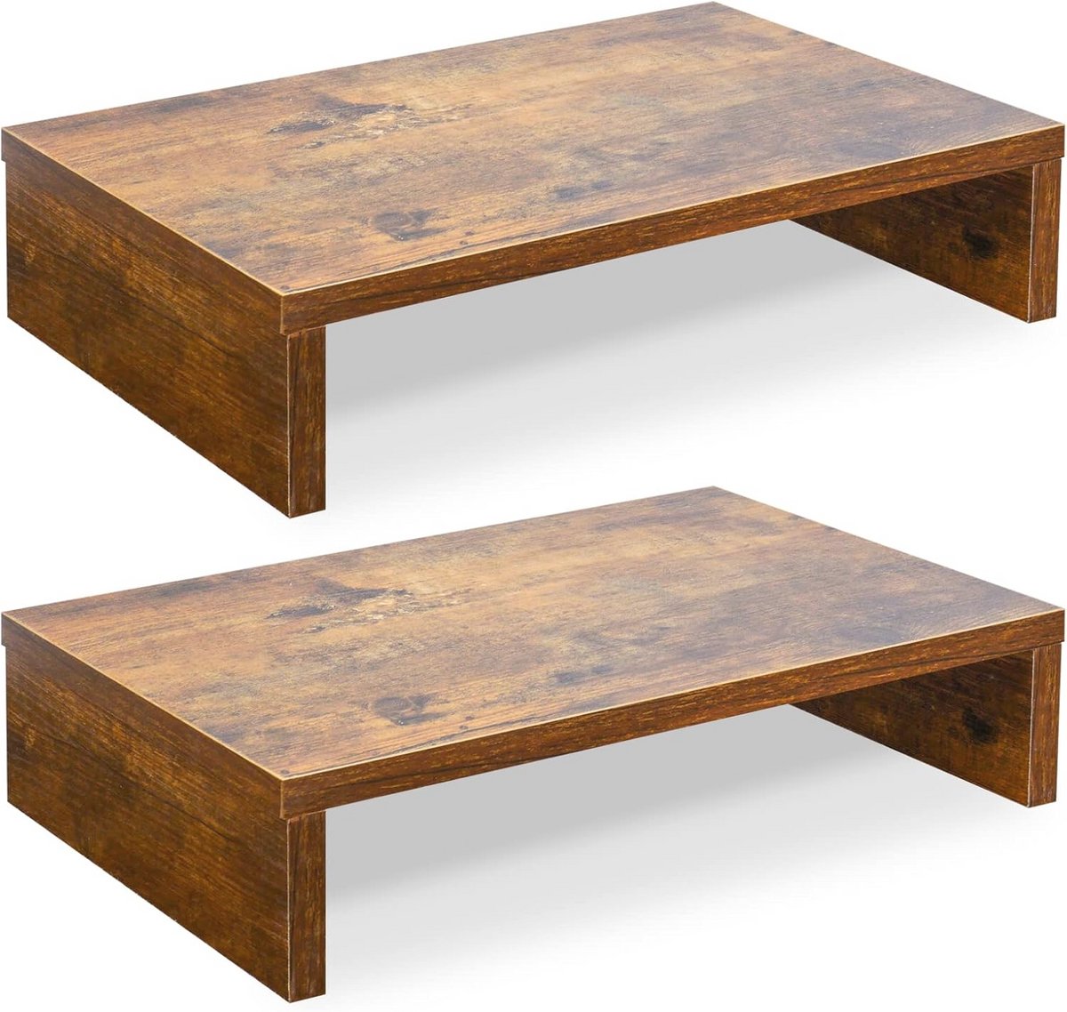 Verstelbare Monitor Stand Riser voor 2 Monitoren en Laptops - Ruimtebesparend en Multifunctioneel
