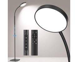Lampadaire - Lampe sur pied - Luminosité et couleur de lumière réglables - Avec télécommande - Lampe de lecture - Lampe sur pied - Lampes de salon - Lampe sur pied - Lampe connectée - Lampe arc