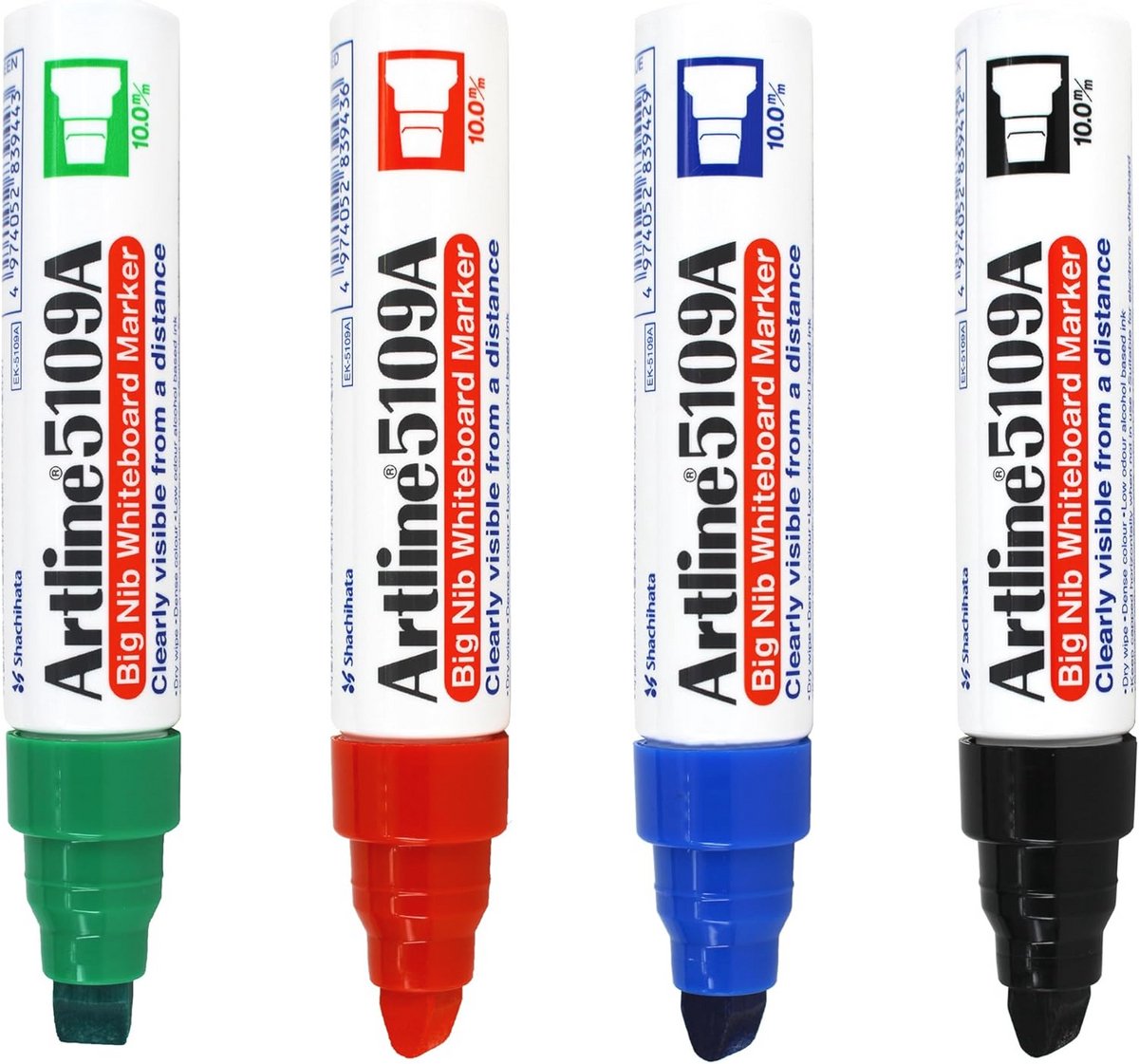 Grote Punt Assorti Kleur Whiteboard Markers - Set van 4