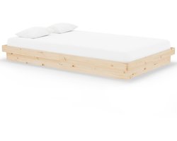 Tweepersoonsbed | Dubbelbed | Volwassenenbed | Bedframe massief hout 120x200 cm