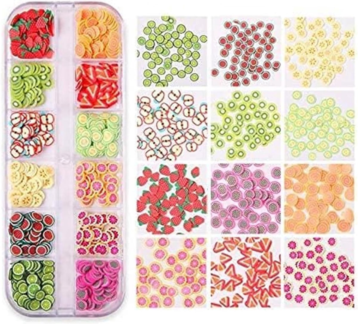 3D Fruit Nail Art - DIY Nail Decoratie - Diverse Fruitvormen