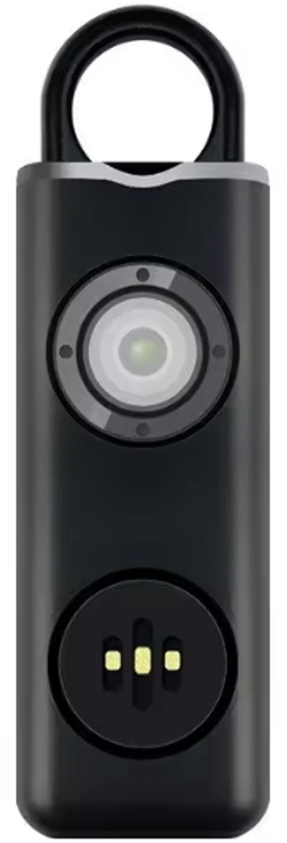 Luxyana® Pro Alarm Sleutelhanger - Effectieve Zelfverdediging - Zwart - USB Oplaadbaar - Makkelijk te bedienen en mee te nemen - Vooral geschikt als alarmknop voor ouderen, vrouwen en meisjes