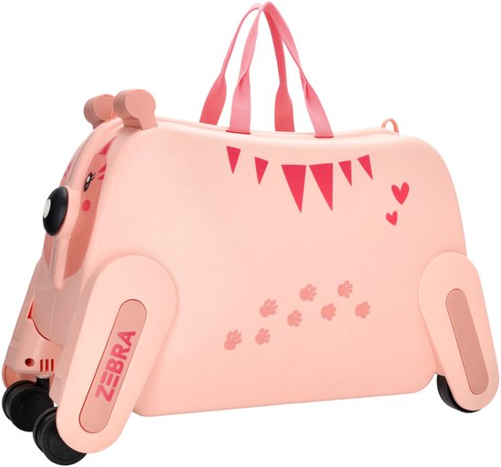 Valise Ranger Kids Zebra Trends - Rose clair