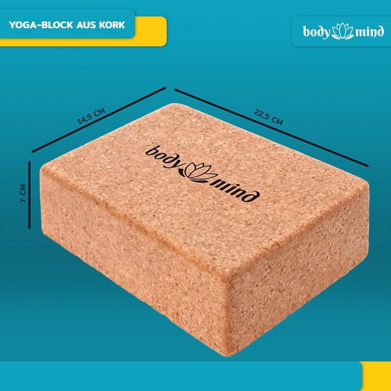 Natuurlijk Kurk Yoga Blok voor Yoga, Pilates, Meditatie & Fitness - Ideaal voor Beginners en Professionals — afbeelding 2