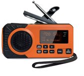 Follesa DAB-373BT Noodradio Met Zonnepaneel, Handslinger & SOS - Geel
