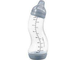Difrax Natural S-Babyfles - 250 ml - Grijs - Anti Colic