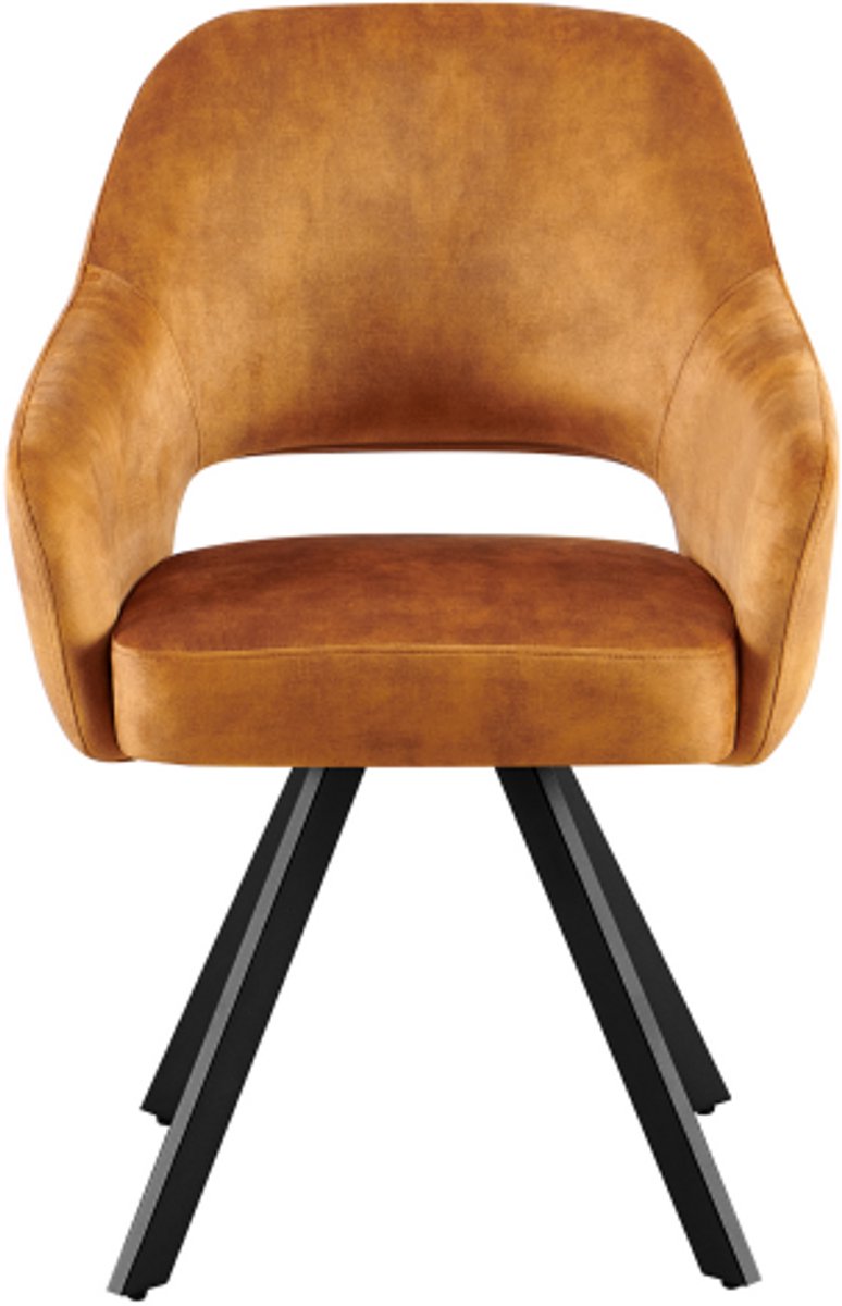 Eetkamerstoel Emilie Adore 15 Cognac - eetkamerstoelen set van 2