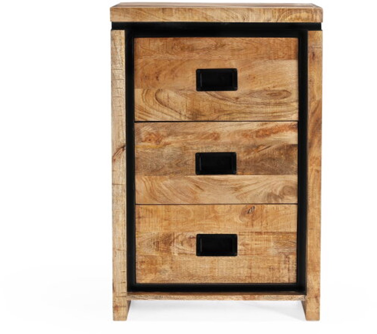 Benoa Ladekast Novelle mangohout - naturel - 3 lades - 60x45x90 cm