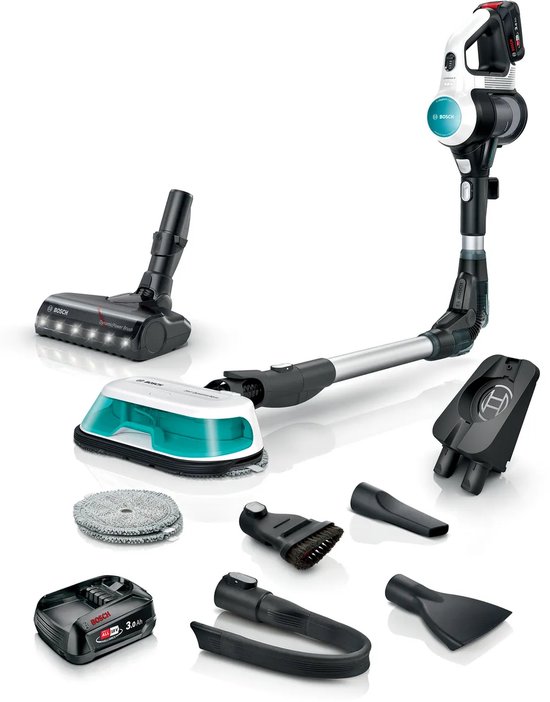 Bosch - Unlimited 7 - ProHygienic Aqua - BCS712HYG5 - Steelstofzuiger - Dweilen en Stofzuigen - Extra Accu