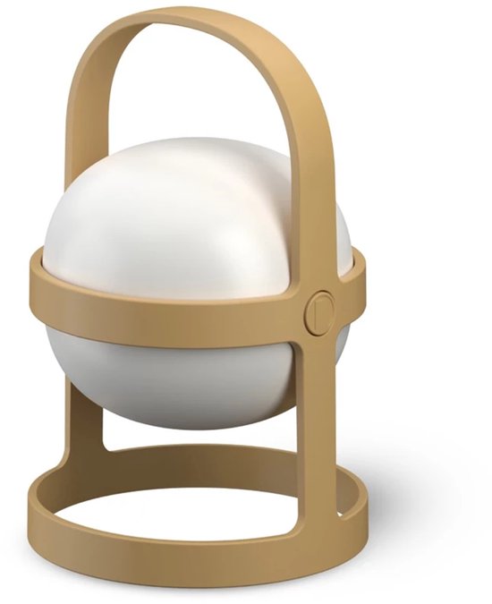 Lampe de table solaire Rosendahl Soft Spot H25cm plastique recyclé wheat