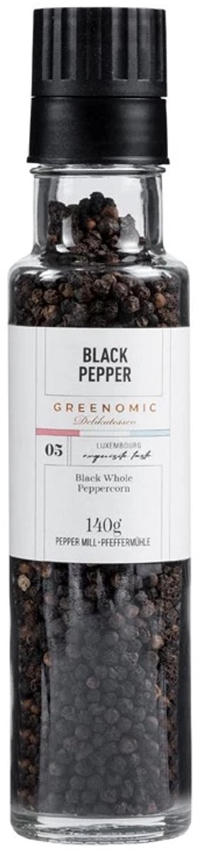 Greenomic Spice Mills pepermolen -zwarte peper