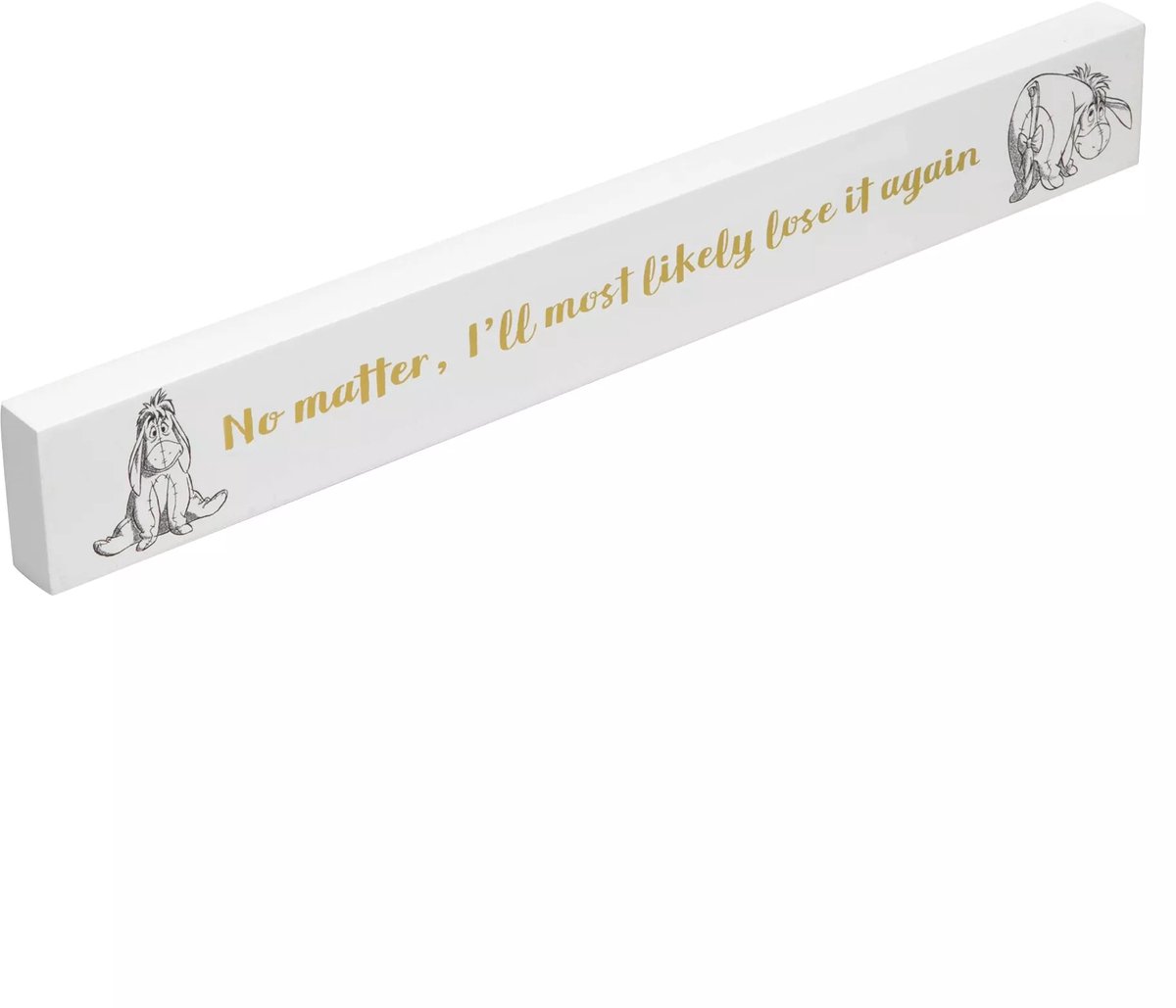 Disney Eeyore Desk Plaque, hout