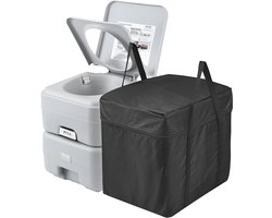 VEVOR Draagbare Toiletspoeling Campingtoilet Commodestoel 20L Mobiel Toilet