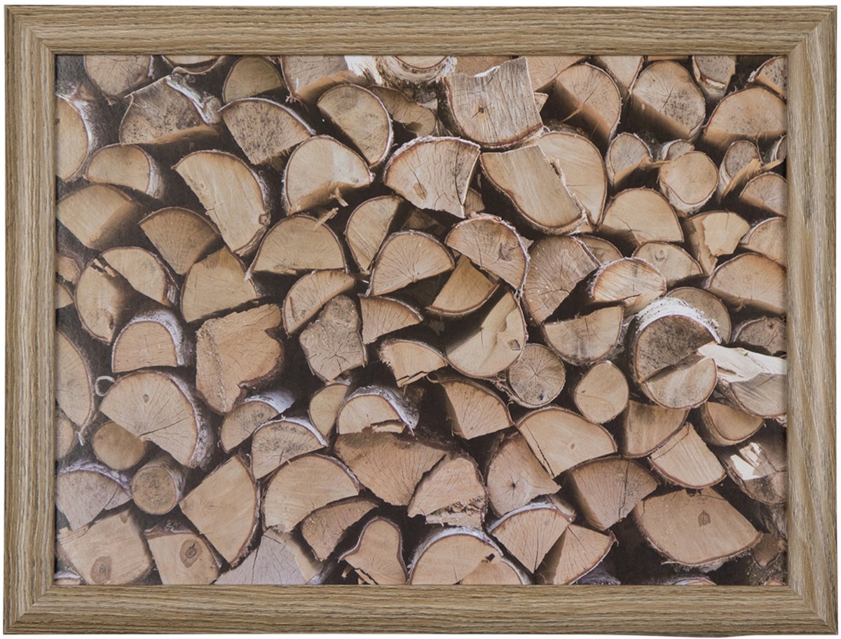 Mars & More Schootkussen – Laptray – Dienblad met kussen - Laptoptafel - Schoottafel - openhaard hout - 43 x 33 cm